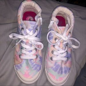 tye dye kids sneakers